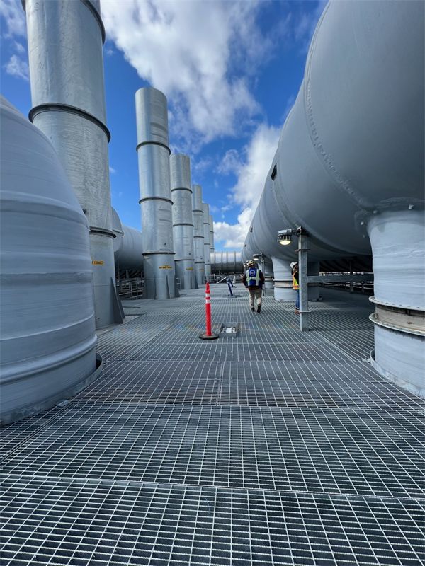 The same rooftop exhaust duct area after installation
